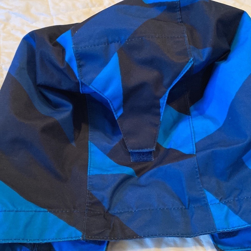Columbia Kids Blue Geometric‎ Pattern Winter Jacket Hooded - Picture 14 of 15